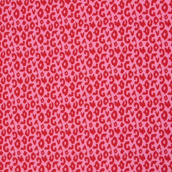 Baumwolljersey Happy Leo Pink/Rot by Swafing von Cherry Picking